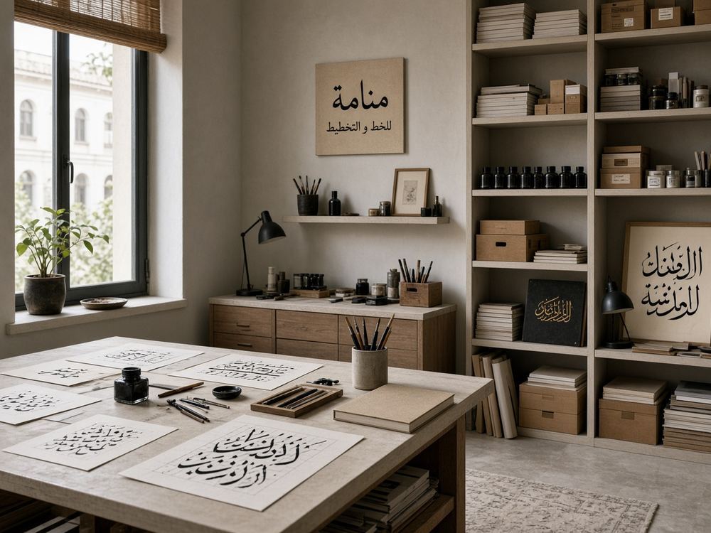 About the Calligraphy / lettering studio studio at Ripuasdott Lettering